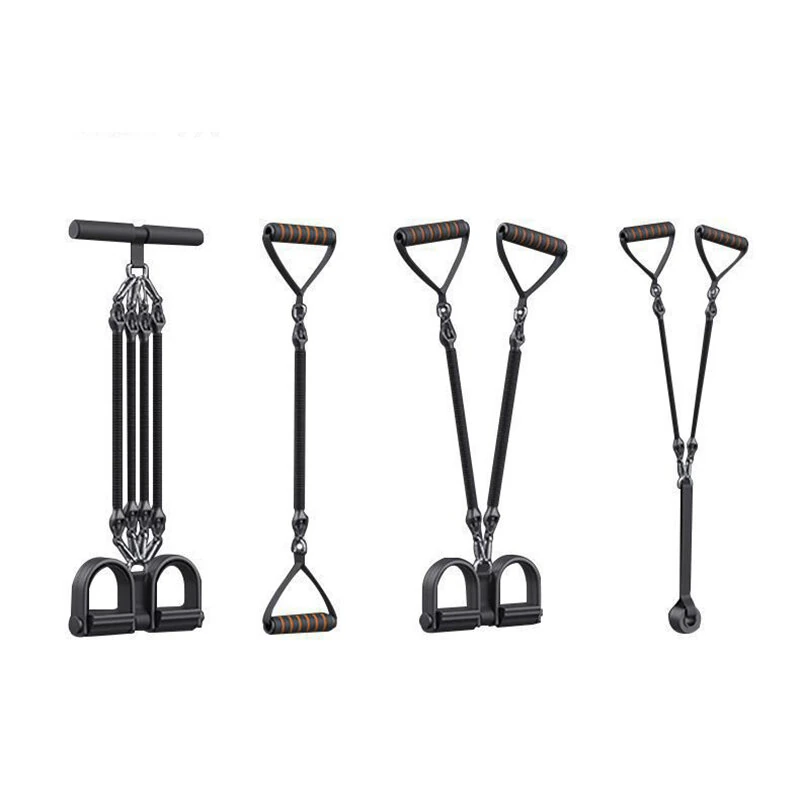 (image for) 100 Pounds High Density Resistance Bands with 4 Tension Ropes Environmentally Friendly No Slip 42cm Suitable for All Ages No Electricity Required